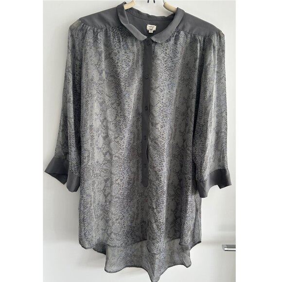 Wilfred Snake Pattern Silk Blouse Sz Medium - Picture 1 of 3